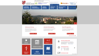 Startseite von der Homepage