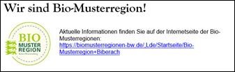 Bio-Musterregion